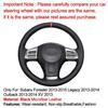 For Subaru Forester Legacy Outback 2013 XV Hand Sewing Car Steering Wheel Cover