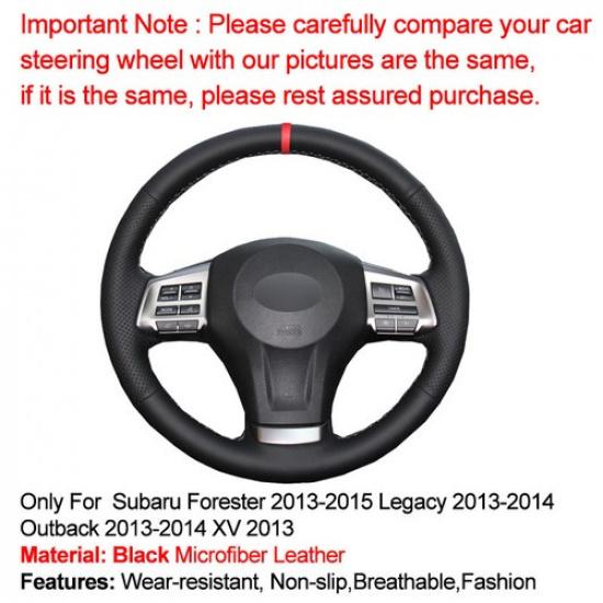 For Subaru Forester Legacy Outback 2013 XV Hand Sewing Car Steering Wheel Cover