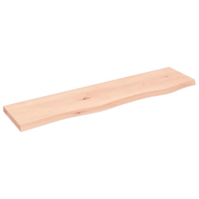 VidaXL Wall Shelf 80x20x2 Cm Solid Untreated Oak Wood 363539