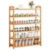 Wall-Mounted Bamboo Shoe Rack: Space-Saving, Dustproof, Multi-Layer Storage for Entryway