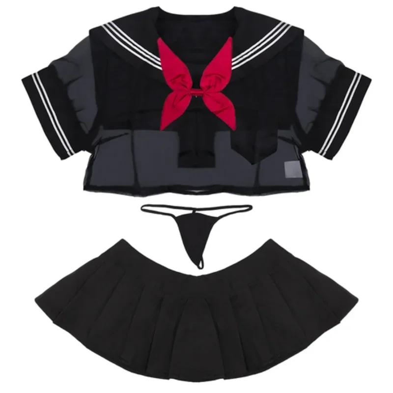 Women's Sexy Outfit White Nurse Uniform Maid Dress Roleplay Costumes Girls Sexy Lingerie Lace Nursing Dress with Thong Skirt