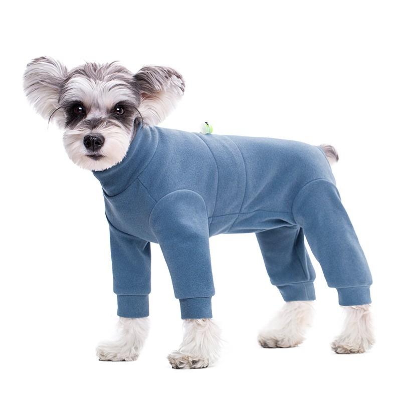 Warm Adjustable Pet Dog Jumpsuit Small Breeds Winter Coat With Fleece Lining