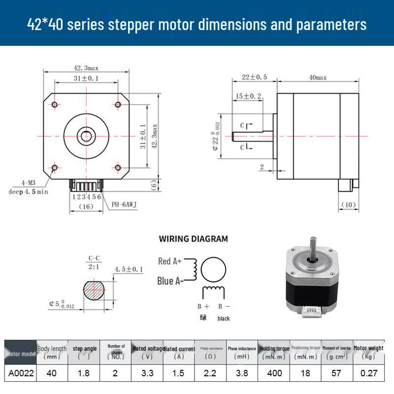 

Комплект крокових двигунів для 3D-принтера з ходовим гвинтом та контролером мікродвигуна