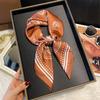 70x70cm Women Scarf Silk Feeling Hair Neck Square Brand Office Bandanna Muffler Waiter Flight Attendants Handkerchief Wrap