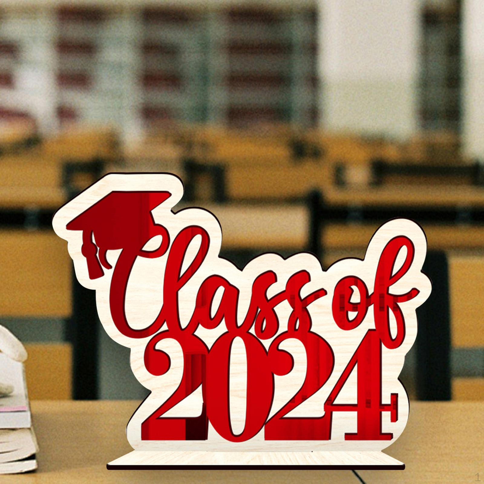 

Украшение стола для выпускного вечера, прочные поделки, деревянные красный