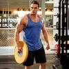 Men Vest Round Neck Sleeveless Summer Sport Vest Pure Color Outdoor Running Fitness Tank Tops Daily