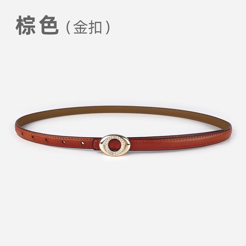 

Женский тонкий кожаный ремень с повседневными брюками, короткой юбкой, джинсами и женским ремнем. 105cm