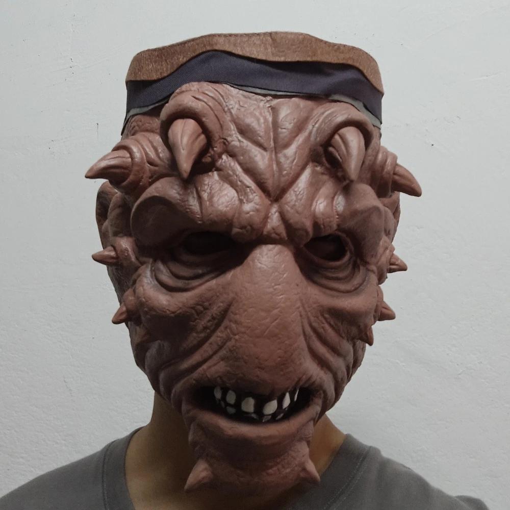 Alien Pirate Mask With Headband Movie Cosplay Realistic Character Head Cover Fierce Textured Halloween Mask Costume Party Prop