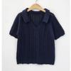 Shop   Women Summer Collar Neck ShorT Sleeve KniT T shirT Wdm Wkn 2lcbb1031
