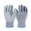 HPPE Anti-cut Puncture Proof Work GLoves Leather On Palm Thumb Crotch & Finger Tips Protection Cut Resistant Hand Gloves