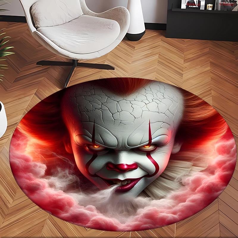 Pennywise (29) Round Office Rug Decorative Floor Rug for Office Bedroom Living Room and Home Space
