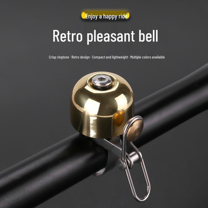 Retro Copper Bicycle Bell for Mountain and Fixed Gear Bikes