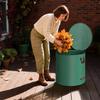 Garden Leaf Bag Garden Waste Bag With Lid Large Capacity Plant Clippings Pouch With Handle Trash Waste Leaf Collector Bag