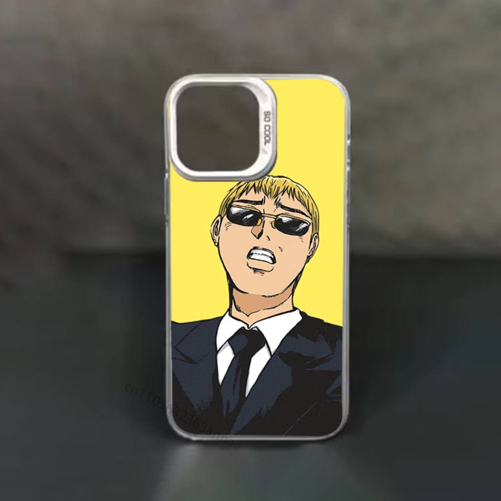 Great Teacher Onizuka GTO Phone Case For iPhone 17,16,15,14,13,12,11,Pro,Max,Plus,Mini,X,XS,XR,8,S,SE Soft Black Case