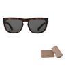 Burberry Temple Logo Acetate Square Sunglasses Unisex Couple Tortoiseshell