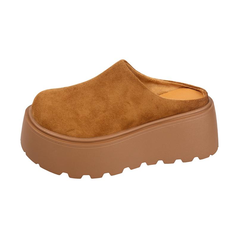 Women Mules Shoes Flats Platform Slippers New 2025 Trend Winter Slingback Sneakers Woman Casual Flip Flops Zapatos Mujer