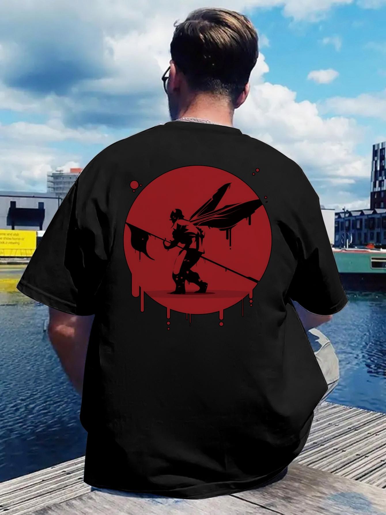 Retro Rock Band Print T-shirt L