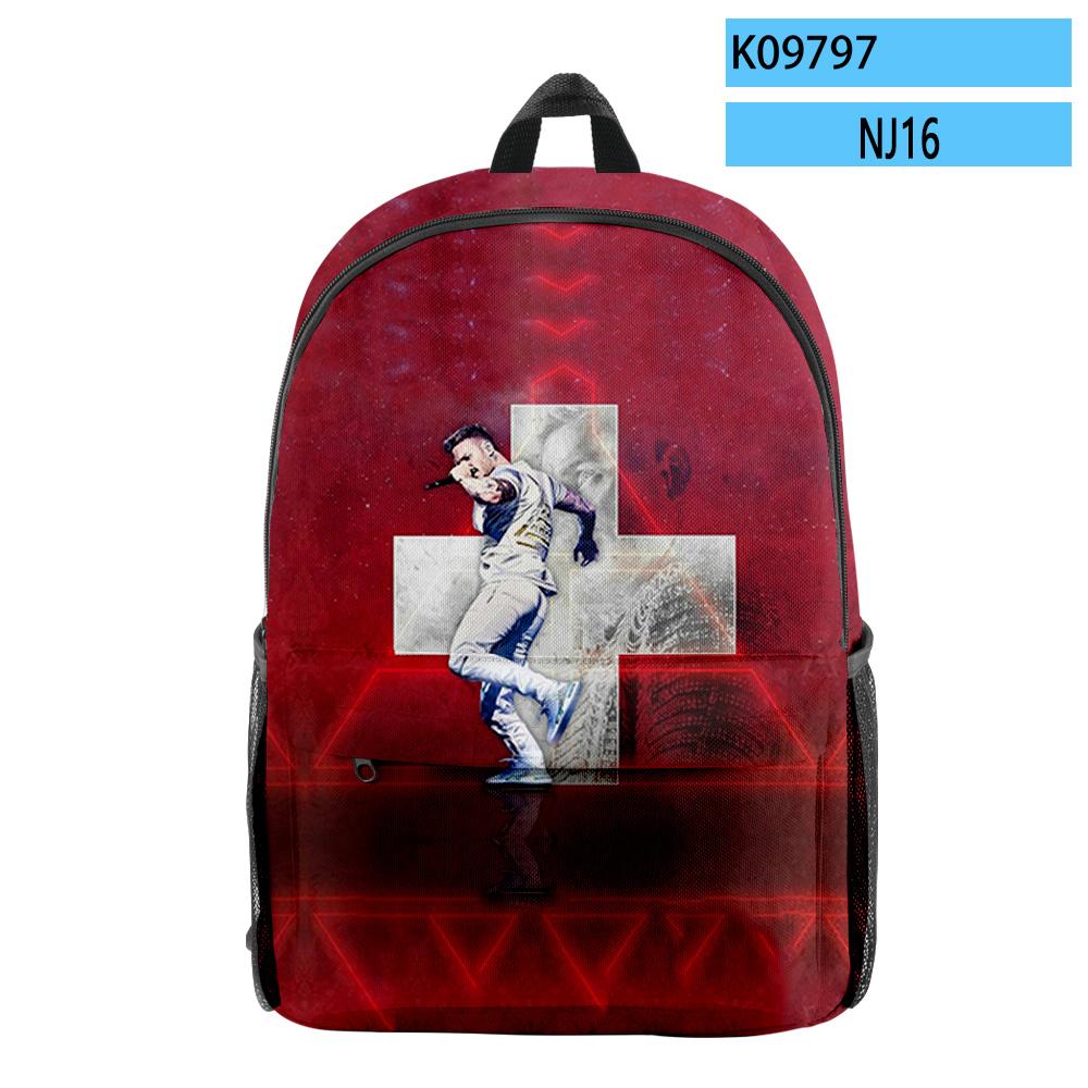 Hip Hop Popular Harajuku M Pokora Pupil Bookbag Notebook Backpacks 3D Print Oxford Waterproof Boys/Girls Travel Backpacks