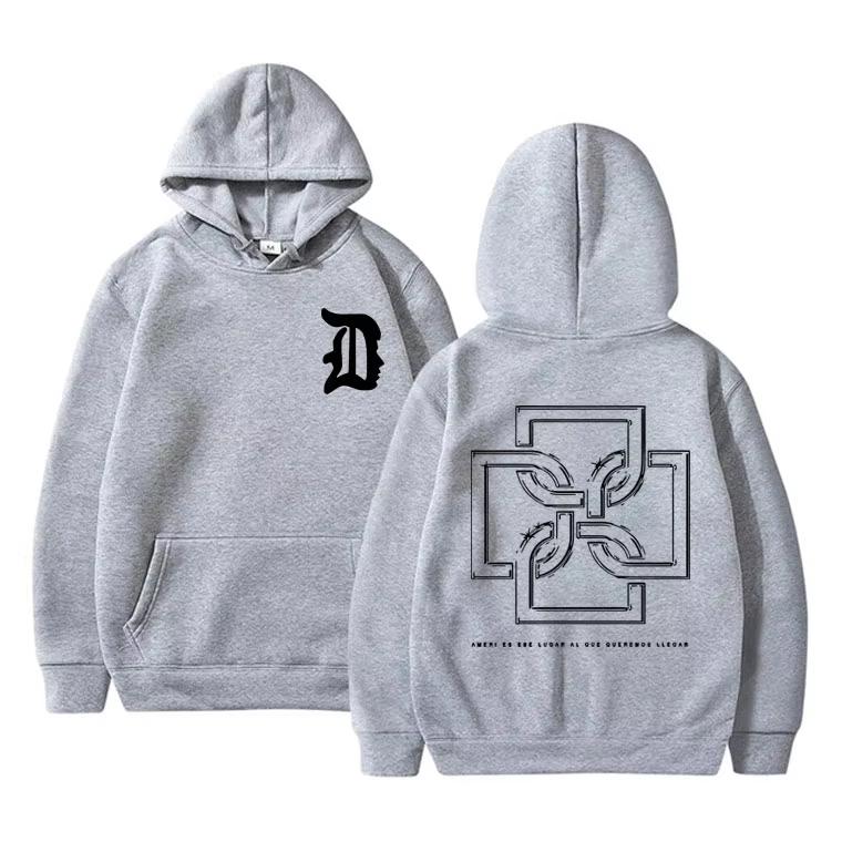 Rapper Duki Merch Hoodie Vintage Washed Cotton Pullover Unisex Long Sleeve Fleece Trap Rap Streetwear Top Gift Merch 2026 Retro Hot Sale