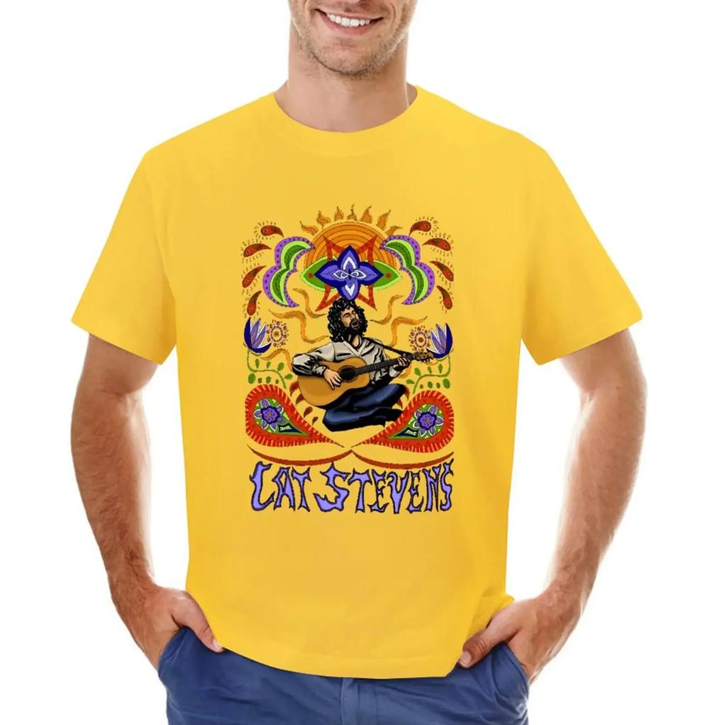 Cat Stevens T-shirt Short sleeve tee Blouse blanks graphic t-shirts big and tall