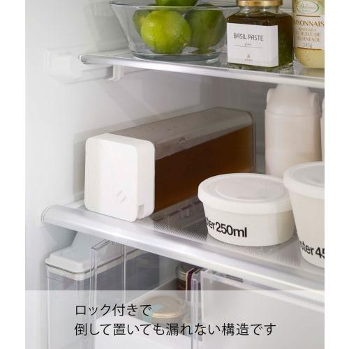 Yamazaki Tower Reclining Water Jug, White, Approx. W8.5 X D8.5 X H27.5cm, Dishwasher Safe, Barley Tea Pitcher, Disassembles for Cleaning, Product Numb