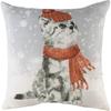 Evans Lichfield Snowy Cat Cushion Cover