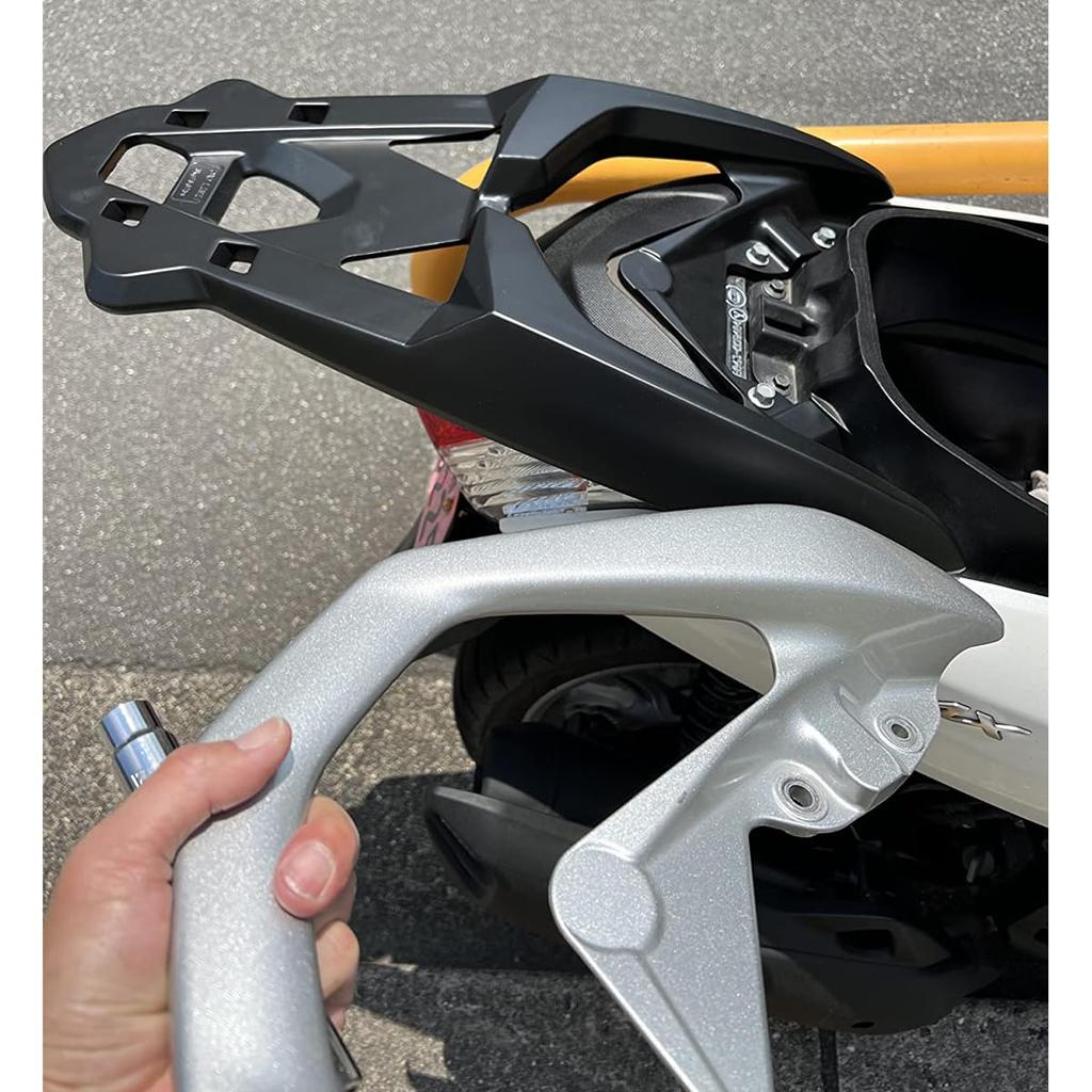 Alloy Motorcycle Rear Cargo Bracket for Yamaha NMAX NMAX and 155 Aluminum Alloy Large Lightweight Easy and Touring Compatible Rack/Shelf 155, 125,