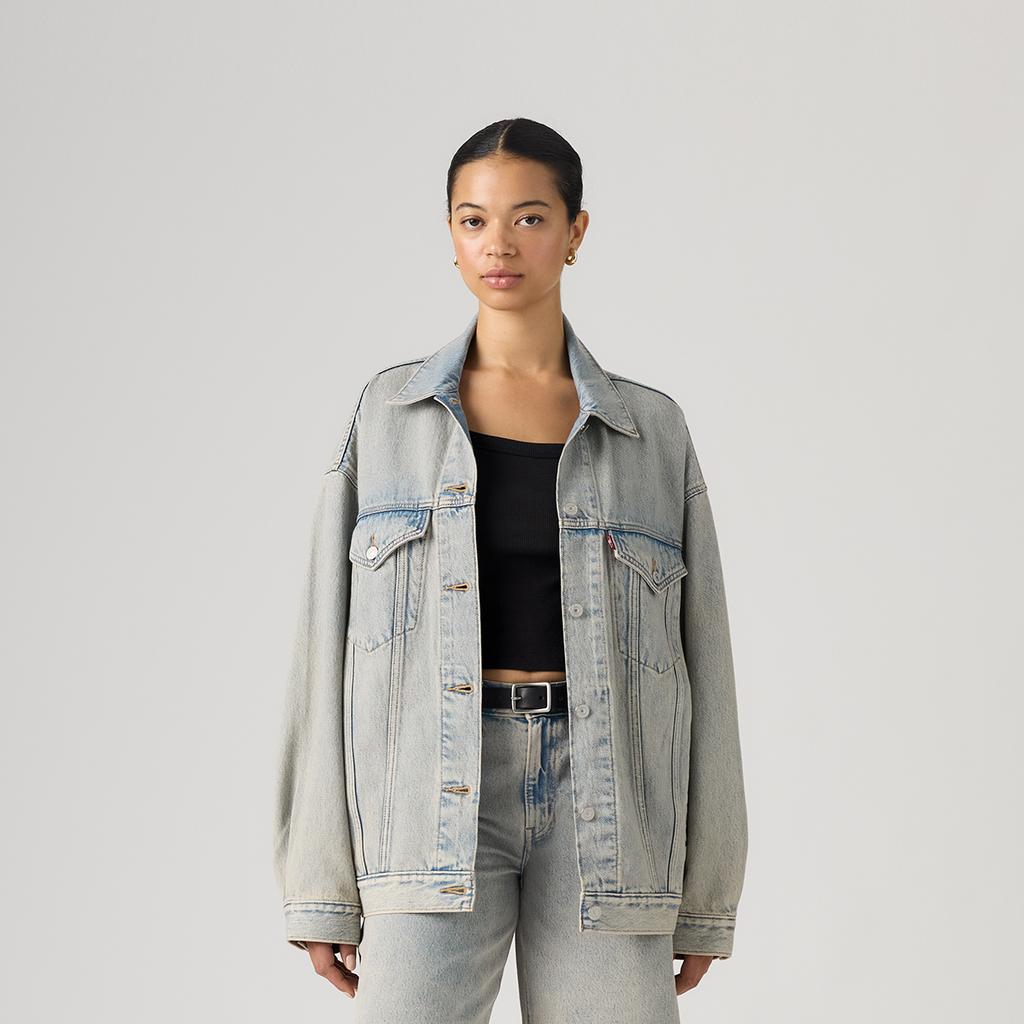 Levis American Vintage Casual Wash Solid Loose Comfortable Classic Denim Jacket Women jackets A3472-0011