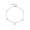 Tirr Lirr Flying Tulip Silver White Anklet TASSVW00058M