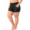 CHARMLEAKS Badeshorts für Damen in Übergröße, Bademode mit Taschen, hoch taillierte Boardshorts