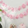 3pcs Cherry Blossom Pink Flags Paper Flowers Garland For Birthday Wedding Anniversary Graduation Holiday Baby Shower Decoration Perfect Gift for