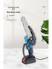 High-Power 6/8-Inch Handheld Electric Pruning Chainsaw for Woodworking and Logging