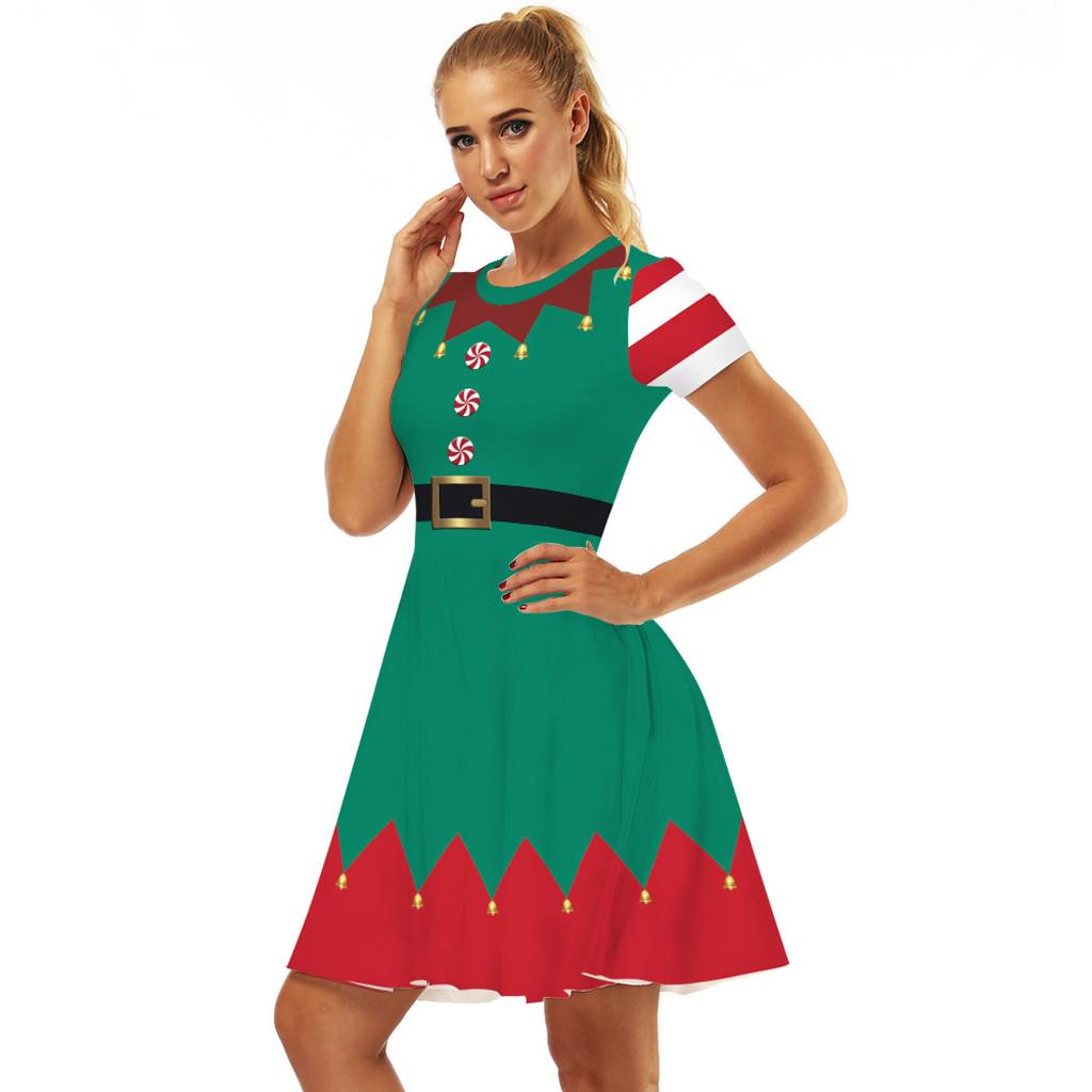 Buy Women Sweet Christmas Dress Red 