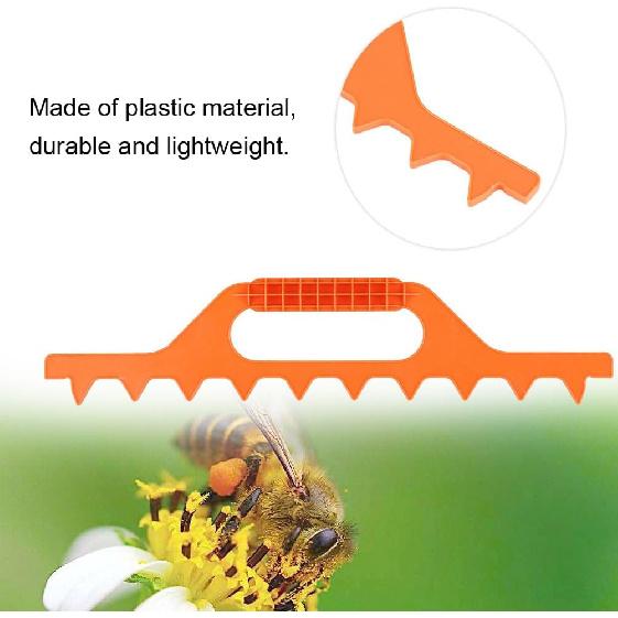 

7/8/9 Frame Hive Spacer for Spacing Bee Frames, Bee Hive Frame Spcing Tool for spacing 8 Frames in a 10 Frame Sized Box, Beekeeping Equipment(Orange Orange 9 Box