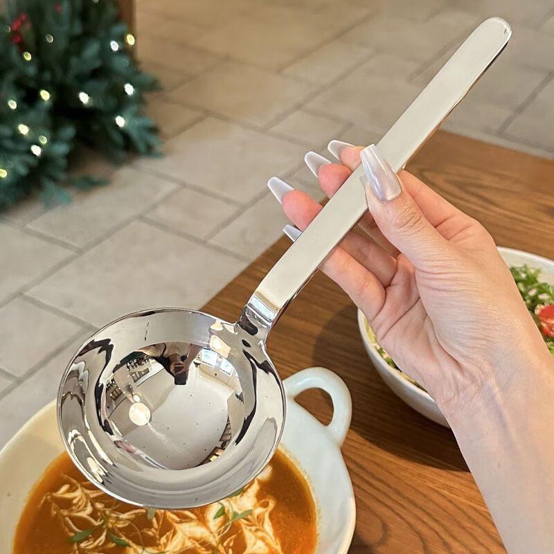 304 Stainless Steel Large Round Spoon
