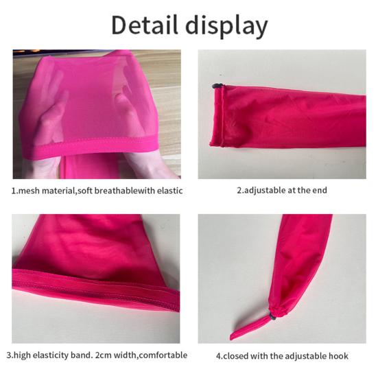 Bonetă Mânecă pentru Extensii de Păr Design Confortabil din Plasă Bandă Elastică Coc Mânecă Perucă Faux Păr Lung Bonetă Dreadlocks Extra Lungi