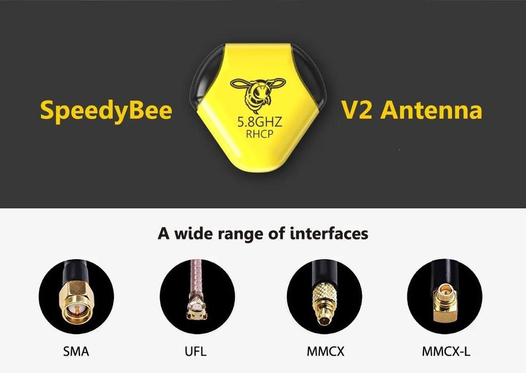 SpeedyBee 5.8GHz V2 FPV Drone Video Transmission Antenna