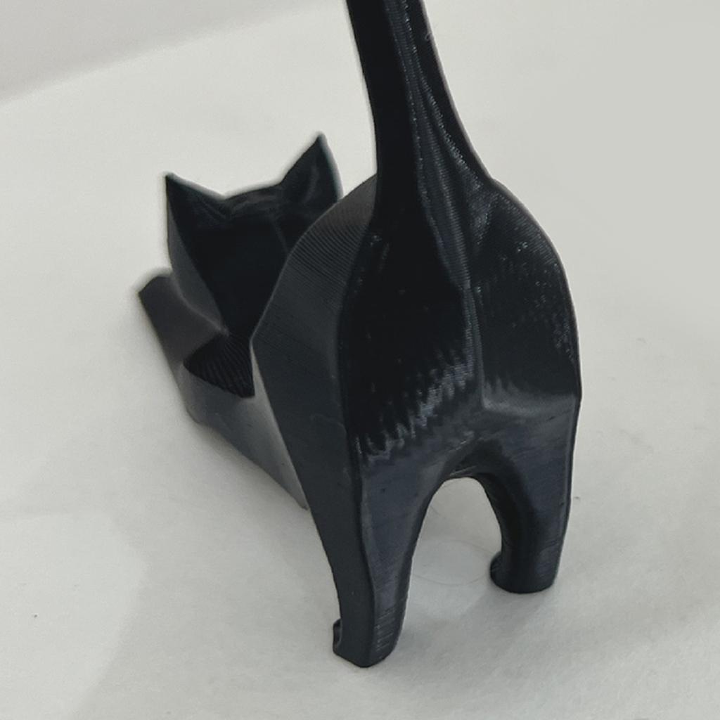 Kleine Uitrekkende Kat Beeldje Uitrekhouding Miniatuur Decor voor Slaapkamer en Boekenplank Decor