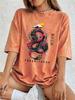 Tokyo Japan Dragon Cotton Washed TShirts Womens Summer Oversized Tops ONeck Comfortable Short Sleeve T Shirt Basic Clothes