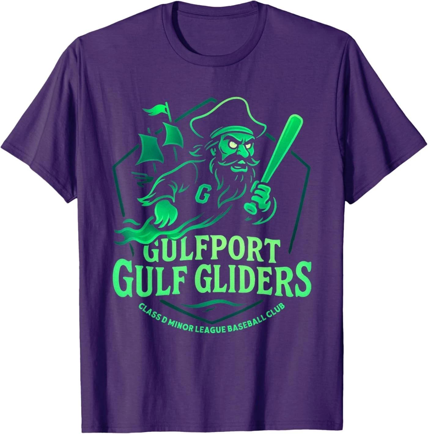 Gulfport Gulf Gliders Minor League Baseball Team T-Shirt XL