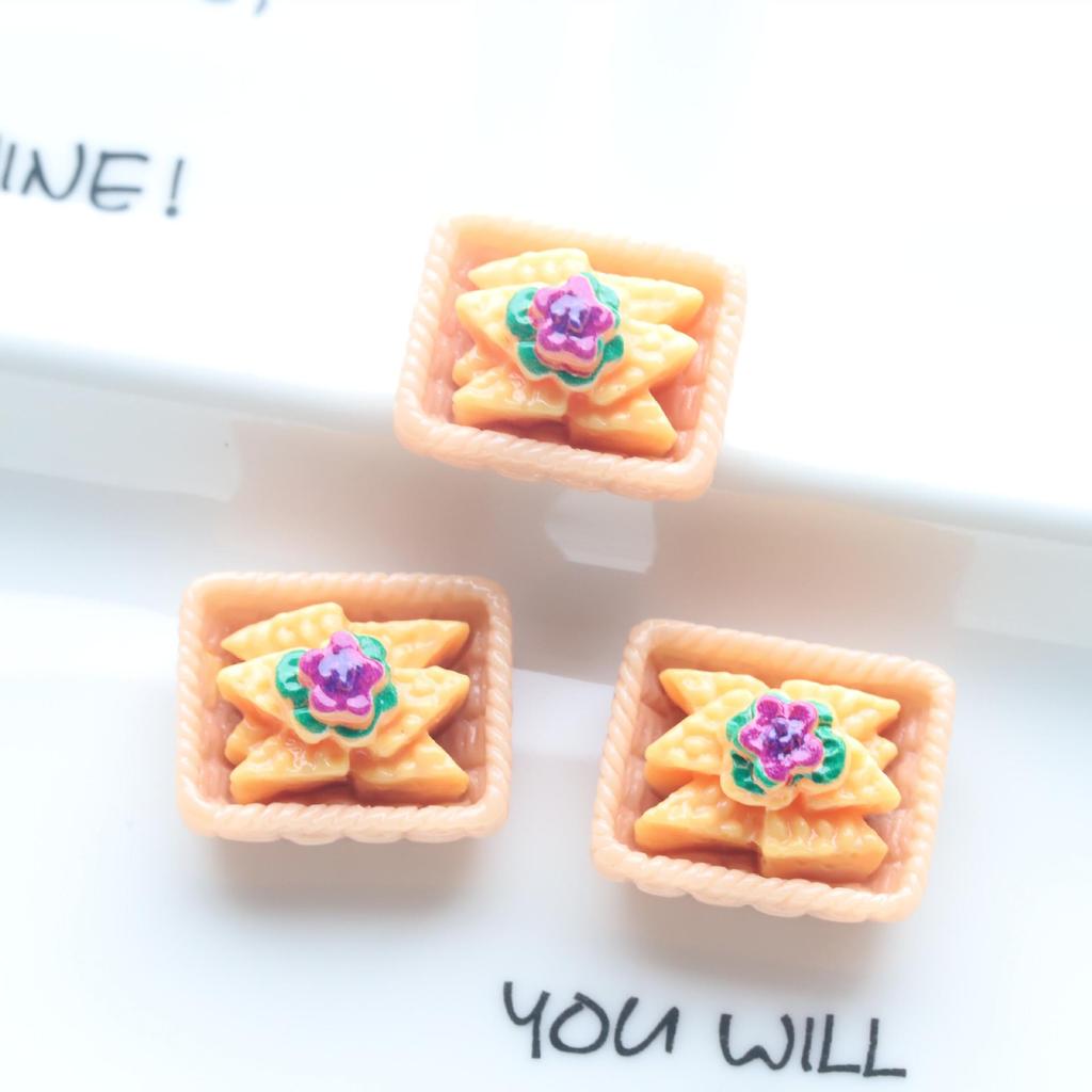 Textured Miniature Food Play & Resin Jewelry Accessories - Fried Dough Sticks & Chicken Legs