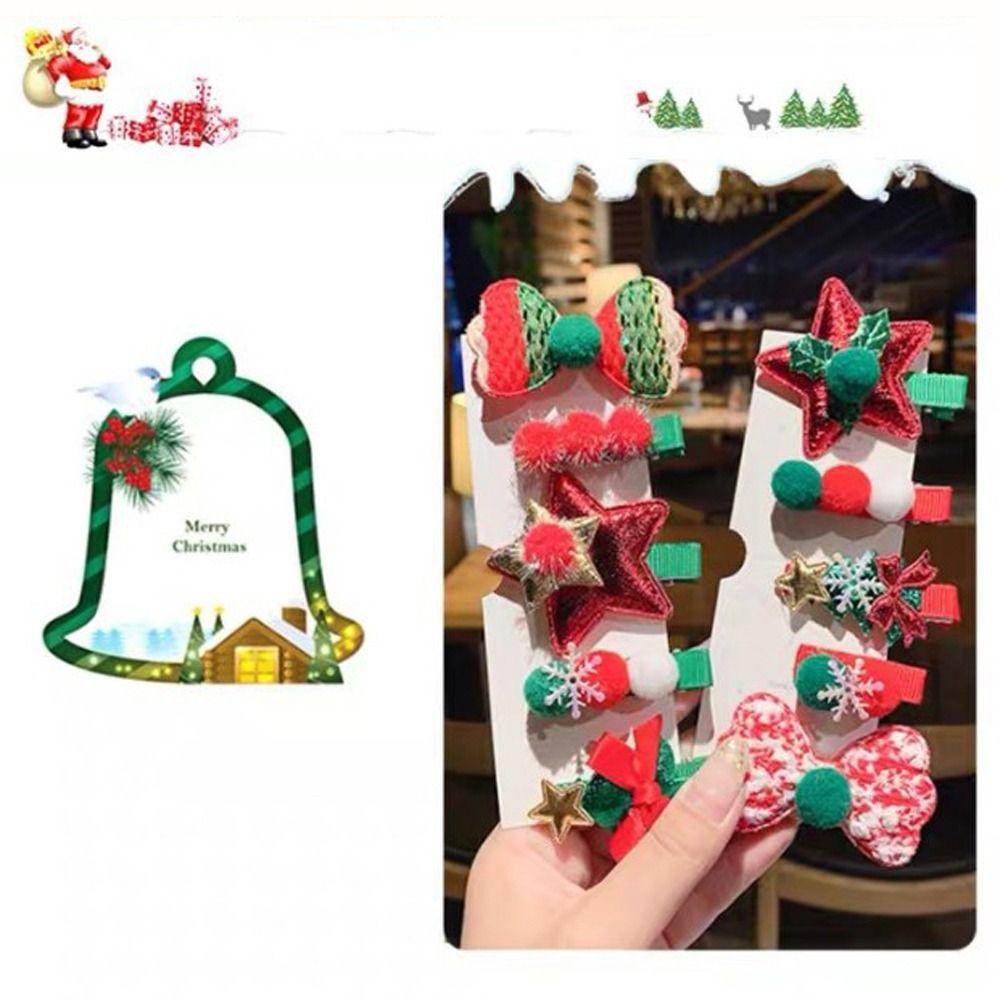 Party Supplies Xmas Ornaments Girls Top Clip Adult Christmas Tree Barrette Hair Accessories Cute Headwear Christmas Hair Clip