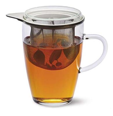 Czech-made Heat-resistant Glass SIMAX Tea for One, Single-serving Tea Set