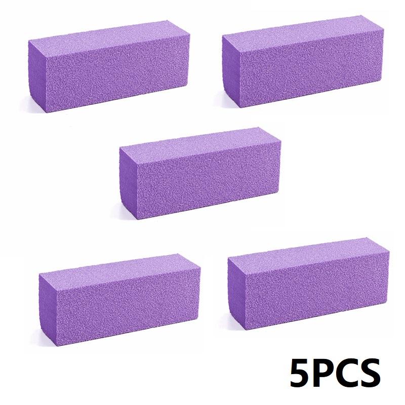 5PCS Nail Buffer Polishing Block Buffer for Polisher Manicure Buff Professional Sponge Nail File Milling Cutter for Manicure