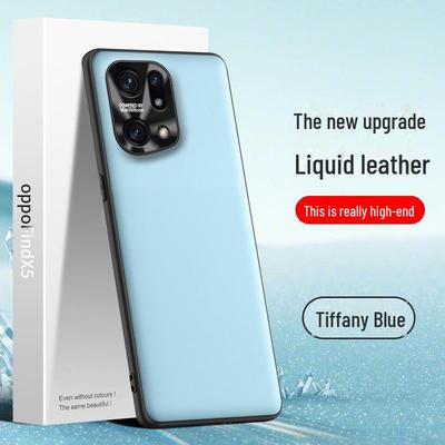 Custodia protettiva anti-caduta in pelle liquida per Oppo Find X5 - Pezzo unico