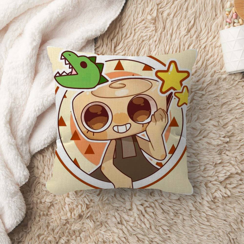 Hot Horror Game Dandys World Pillow Gift Home Office Decoration Bedroom Sofa Car Cushion Cover Case X