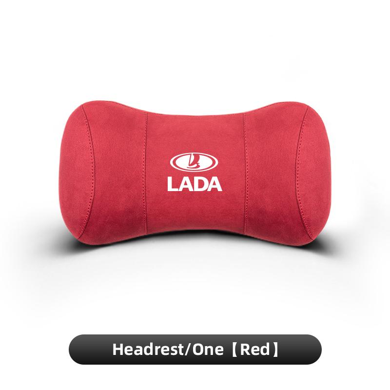 Suede Headrest Car Breathable Memory Foam Neck Pillow For Lada Niva 2107 Xray Vesta Priora Granta Kalina Samara Largus 2106 NN34