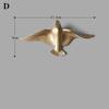 3D resin bird wall decorations three-dimensional wall stickers white gold bird statue living room TV sofa background wall art