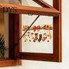 Autumn Theme Party Decor Halloween Hanging Socks Window Stickers, Decorative Branch Pumpkin Popcorn & Bow Decals for Glass Stickers Harvest