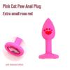Silicone Cat Paw Anal Plug for Beginners - SM Training Anal Beads for Female Anus Dilation and Masturbation